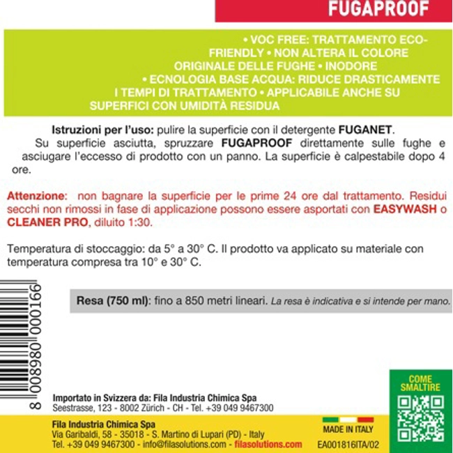 Vendita online Spray protezione salva fughe 750 ml - Fugarproof